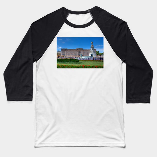 Buckingham Palace, London, England Baseball T-Shirt by Mark Richards